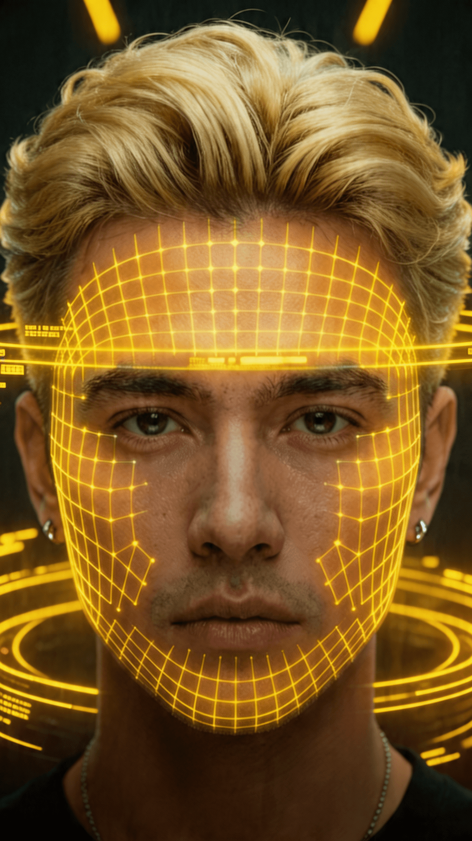 TRIMR analyzing a face shape and ranking the top 3 haircuts